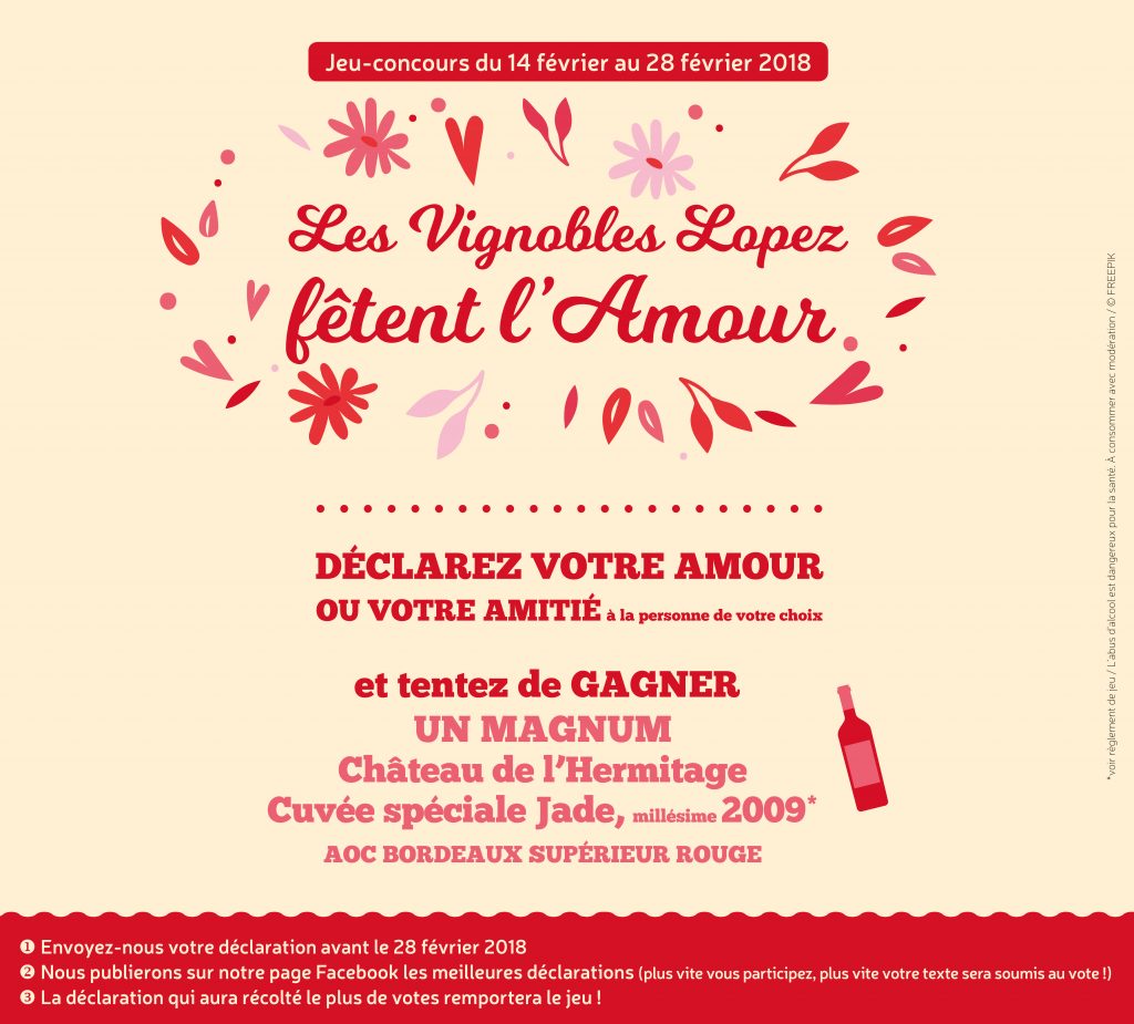 Saint-Valentin aux Vignobles Lopez